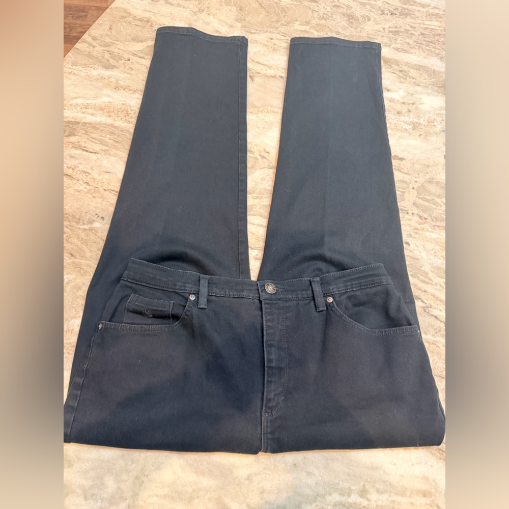 Gloria Vanderbilt Women’s Jeans Size 14 Dark Wash Straight Leg Stretch Denim